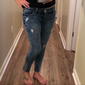 Amethyst brand skinny jeans.